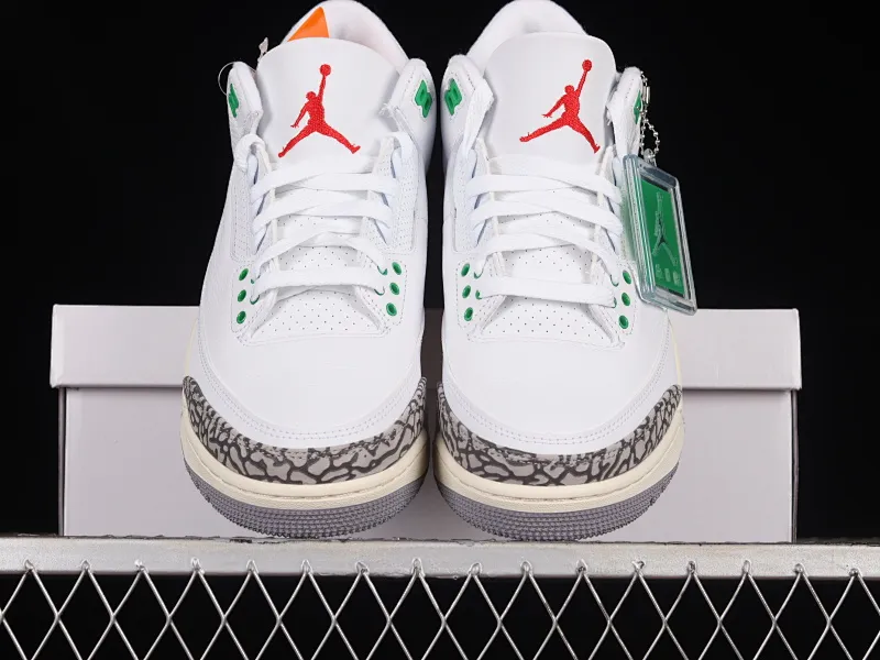 All categories Air Jordan Jordan series basketball shoes Air Jordan 3 foreign trade version Air Jordan 3 "Lucky Green" AJ3 Joe 3 green cement CK9246-136